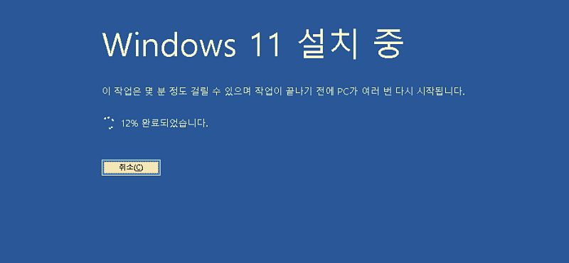 windows 11 installing blue screen