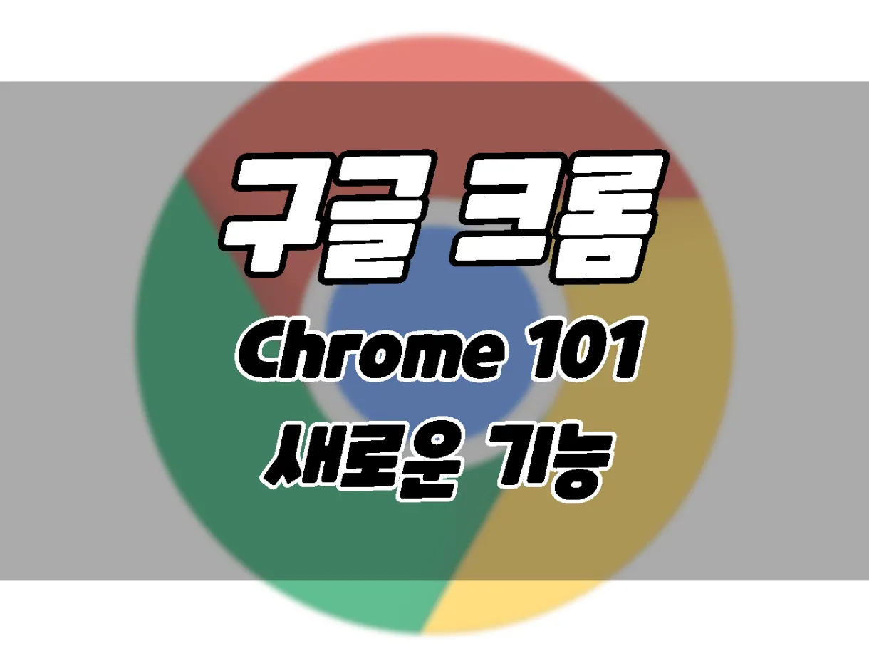 구글 크롬 브라우저 101 업데이트. 새로운 기능과 업데이트 방법