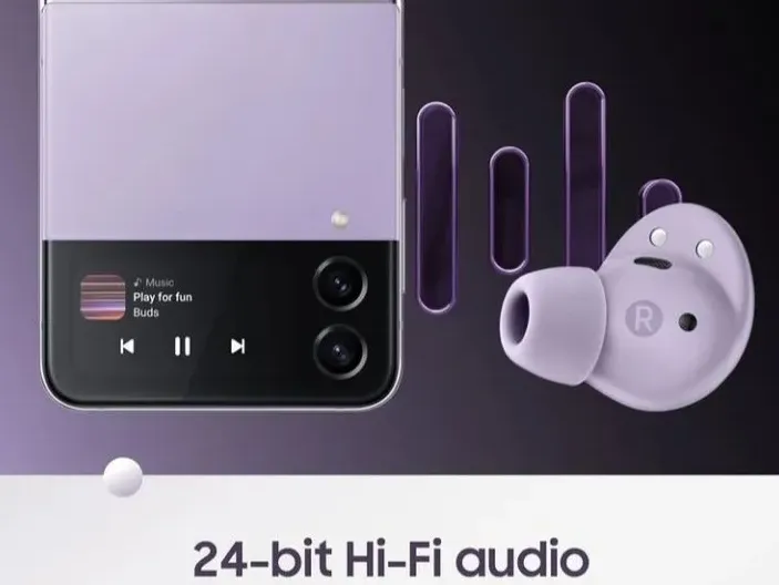 Galaxy Z Flip 4 and Galaxy Buzz 2 Pro Purple Purple 24bit Hi Fi Audio