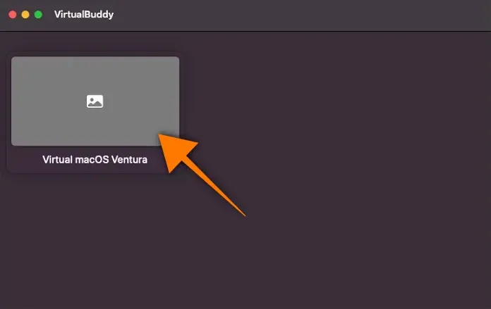 VirtualBuddy 10 VM Select