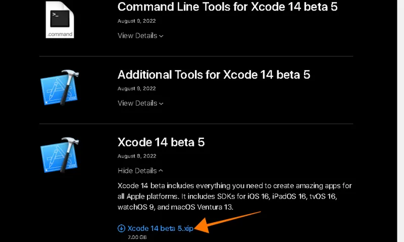xcode14 beta5