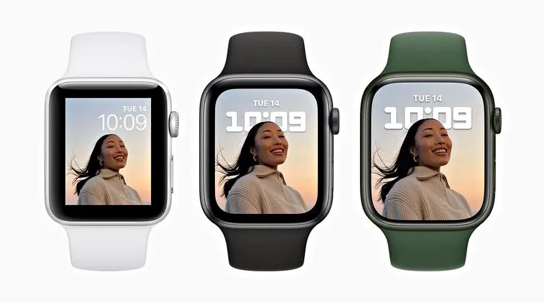 Apple Watch 3 vs watch SE vs watch 7 display comparison
