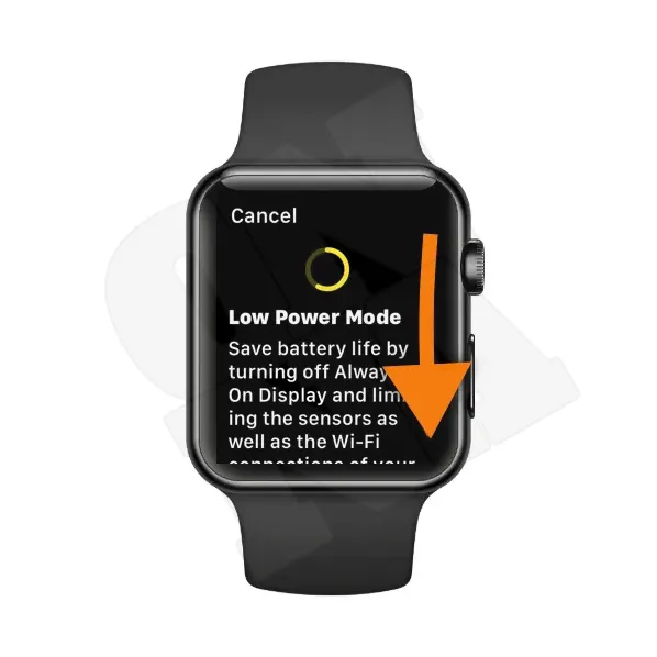 Apple Watch In Control Center Low Power Mode How to Enable 04 Screen Scroll
