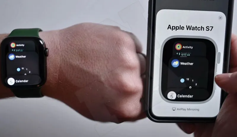 Apple Watch Mirroring Live Action