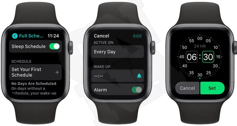 On Apple Watch Sleep Tracking Schedule Settings 1