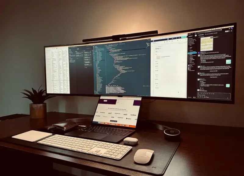 ultra wide monitor desk settings 1 1